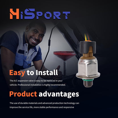HiSport Fuel Injector Pressure Sensor ICP Sensor 1845536C91 3PP6-8 1845536 Compatible with Navistar MAXXFORCE DT466E DT570 2004-2007