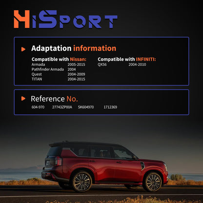 HiSport 604-970 HVAC Blend Door Actuator - Compatible with Infiniti QX56 2004-2010 Compatible with Nissan Armada 2005-2015 Pathfinder Armada 2004 Quest 2004-2009 Titan 2004-2015