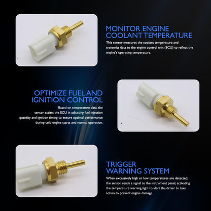 HiSport Engine Coolant Temperature Sensor - Compatible with Toyota Lexus Replaces 8942206010 8942233010 TX109