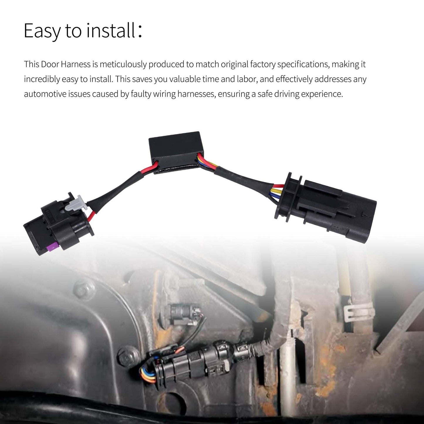 HiSport Locker Sensor Bypass Wiring Harness Z Locker Sensor Plug Connector Compatible with Jeep Wrangler Rubicon 2018-2023, Gladiator 2020-2023