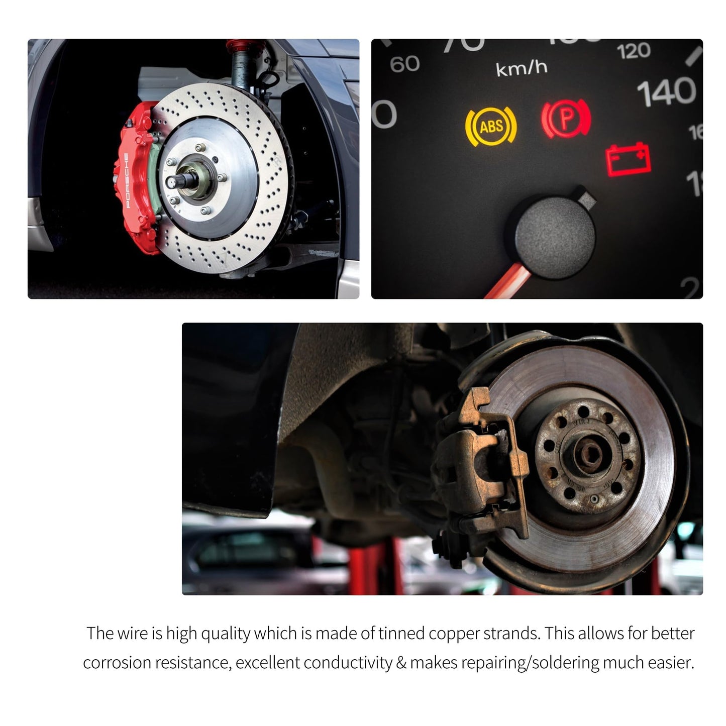 HiSport 645-134 ABS Wheel Speed Sensor Connector Compatible with Buick, Cadillac CT4, CT5, CT6, Escalade, XT4, Chevrolet, Chrysler, Dodge, Ford, GMC, Jeep, Lincoln, Ram 1500, 2500, 3500, 4500, 5500