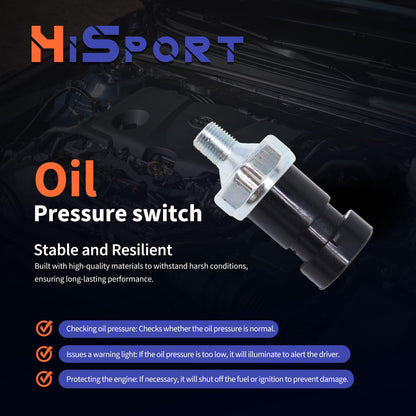 HiSport 87-864252A01 Oil Pressure Sensor Fuel Pump Pressure Shut Sensor - Compatible with 1992-1998 4.3L 5.0L 5.7L Mercruiser Quicksilver Engines - Replace 87-805024 87-8M0070108 87-864252