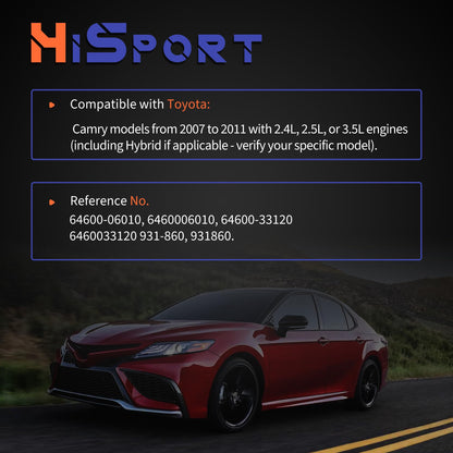 HiSport 64600-06010 Rear Trunk Latch Door Lock Actuator Compatible with Toyota Camry 2.4L 2.5L 3.5L 2007 2008 2009 2010 2011 Replacement for 64600-33120 931-860 931860