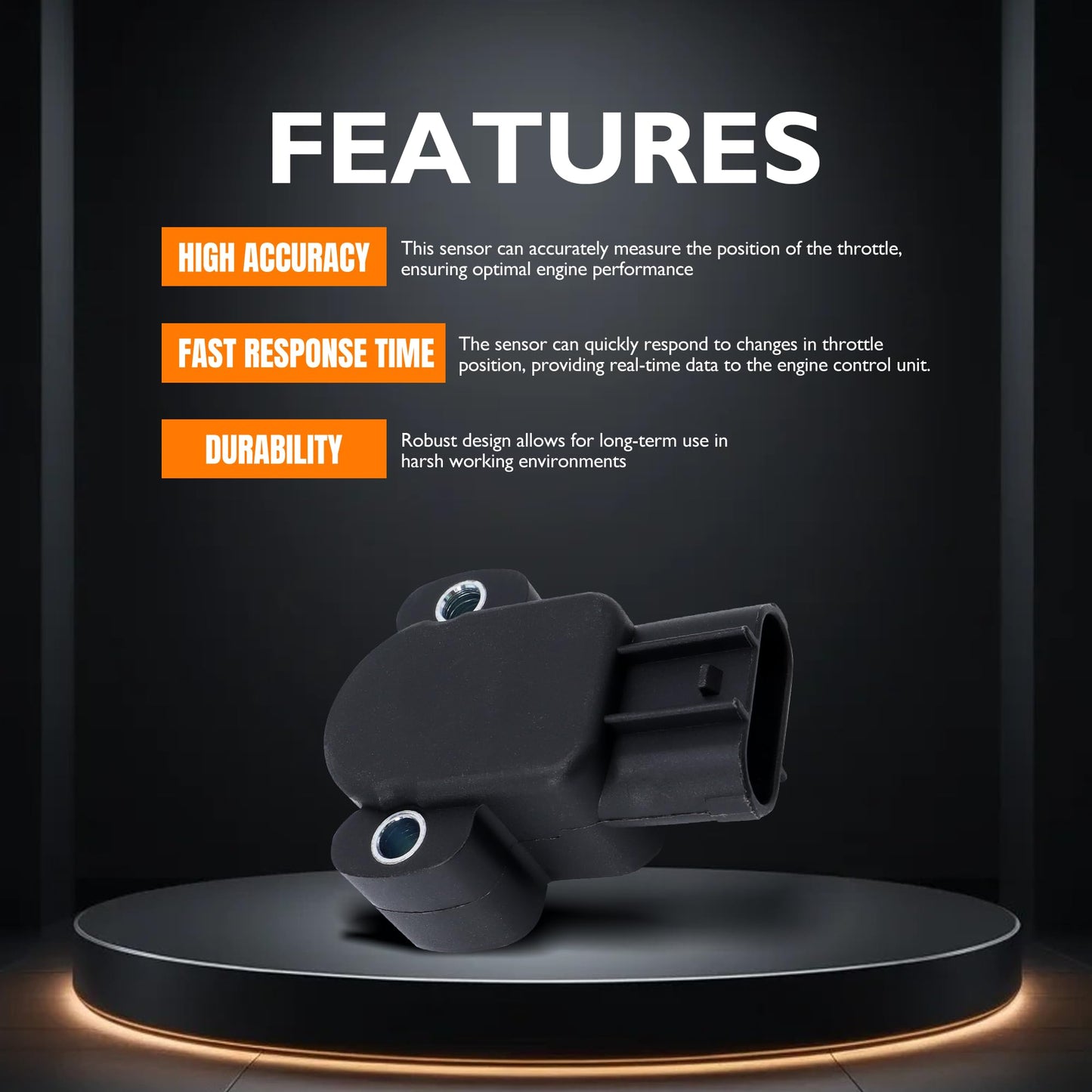 HiSport 699-200 Accelerator Pedal Position Sensor - Compatible with Ford F-250 HD 1997 F-350 1996-1997 F-Super Duty 1996-1997 F-250 1996 7.3L V8