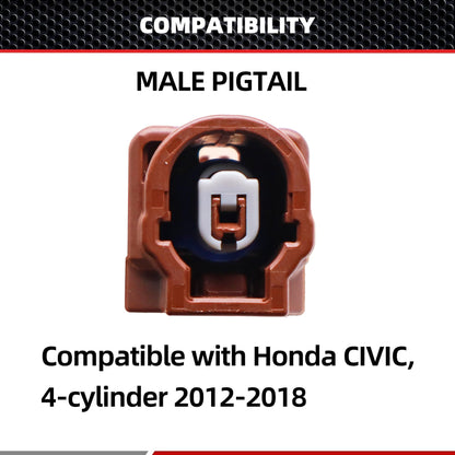 HiSport H7130 Alternator Connector Compatible with Honda Civic 4 CYL 6CYL 2012 2013 2014 2015 2016 2017 2018