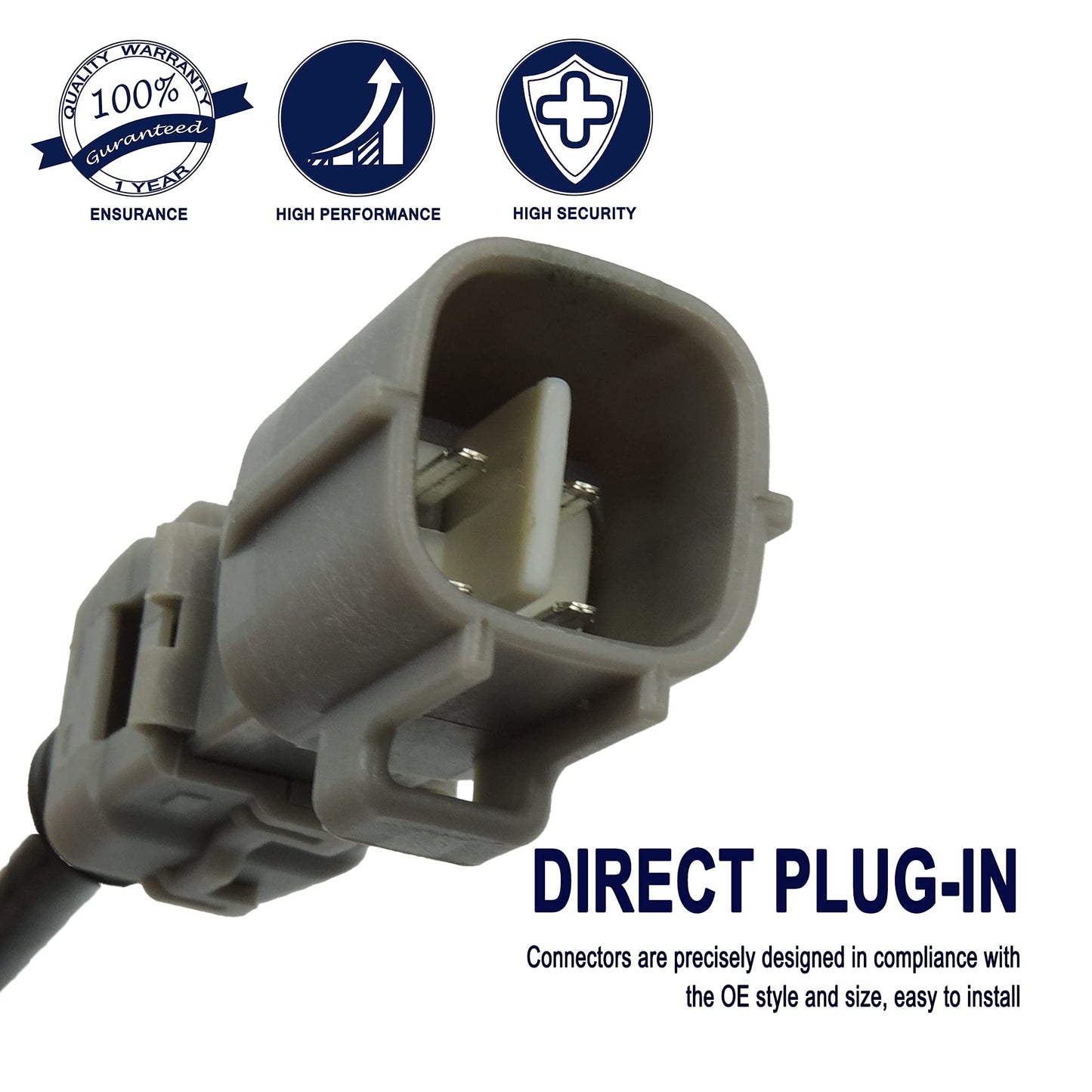 HiSport Oxygen Sensor Replacement - 4-Wire Direct Fit, Heated O2 Sensor Downstream Located, Replaces 234-4149 250-24420 1 Pack