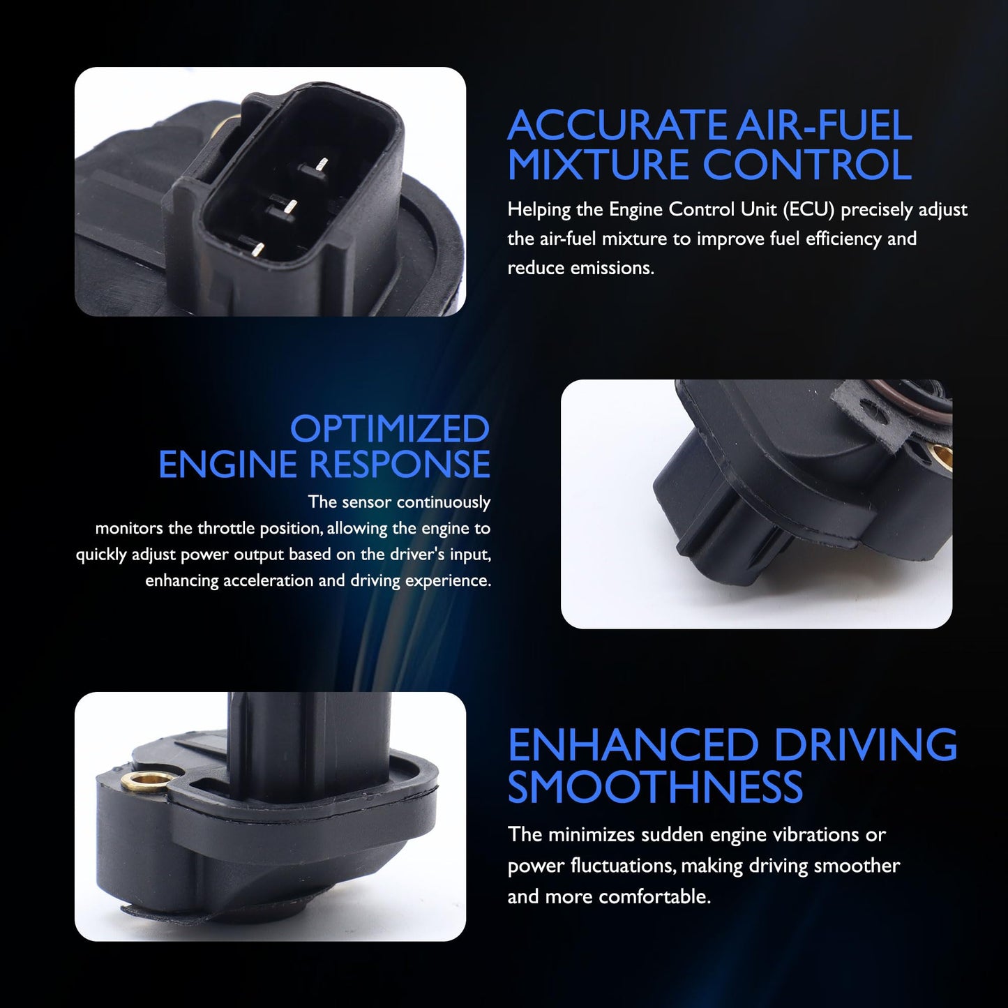 HiSport Throttle Position Sensor Comaptible with Chrysler Caravan 2000-2005,Pacifica 2004-2006,Town & Country 2001-2007,Comaptible with Dodge Plymouth