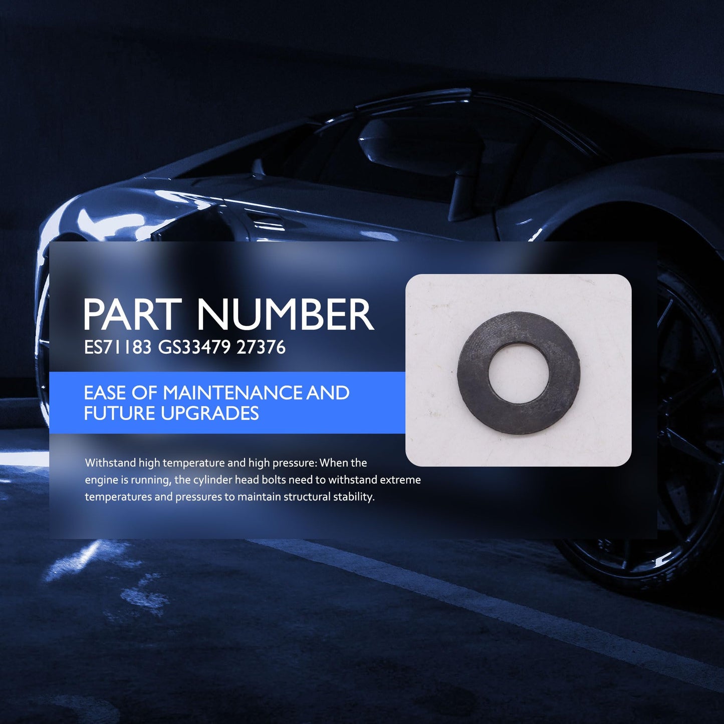 HiSport ES71183 Engine Cylinder Head Bolt Set - Compatible with Toyota Highlander 2001-2007 Camry 2002-2006 Solara 2002-2006 RAV4 2001-2005 2.0L 2.4L