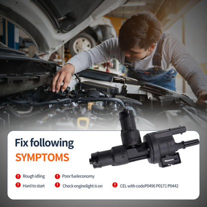 HiSport Fuel Tank Breather Valve 13907643106 - Compatible with BMW F48 F39 X1 X2 330i 340i 430i 540i 740i 2016-2021 - Replaces 13907645860 028142544 7643106