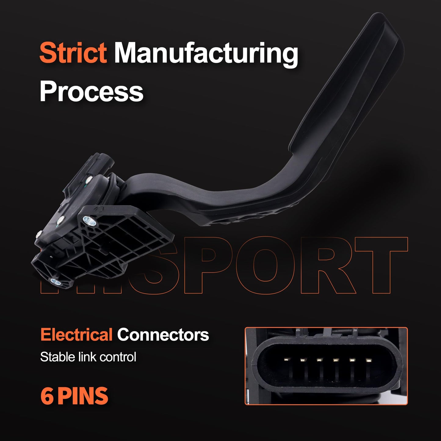 HiSport Acceleration Pedal with Position Sensor 25832864 699-105 15847349 Compatible with Cadillac Escalade & Chevrolet Avalanche Cheyenne Silverado Suburban Tahoe & GMC Sierra Yukon & Hummer H2