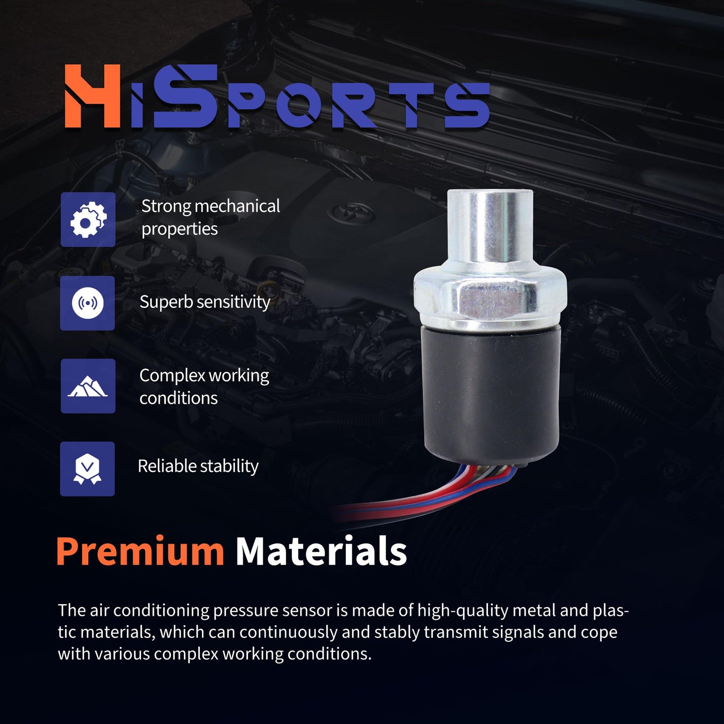 HiSport HVAC A/C Trinary Switch Replaces SW 11404C