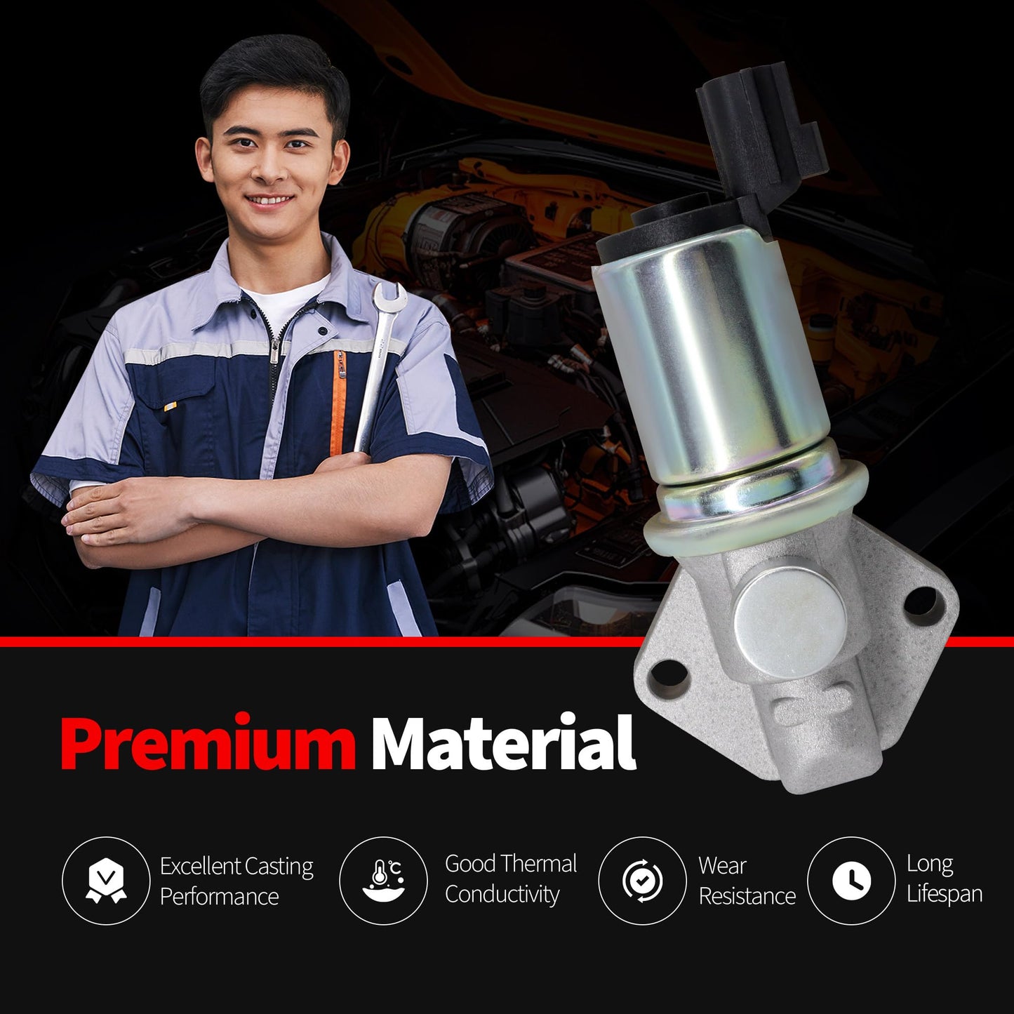 HiSport Fuel Injection Idle Air Control IAC Valve Compatible with Ford Expedition Explorer F-150 F-250 Taurus Mercury Sable Ranger 1997-2002 1U7Z-9F715-AA AC158 AC502 Replacement Part