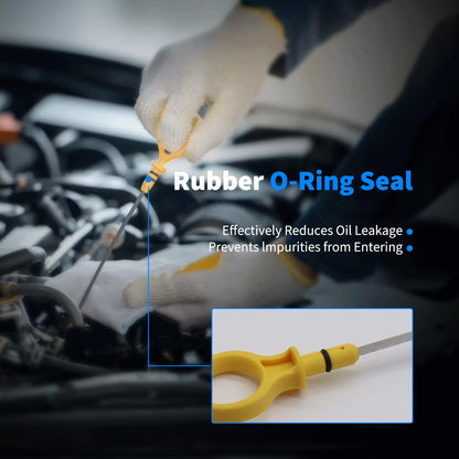 HiSport Engine Oil Dipstick Oil Level Dipstick - Compatible with Mazda CX-9 Ford Edge Explorer Lincoln Continental MKS MKT MKX MKZ Replaces CY01-10-450A