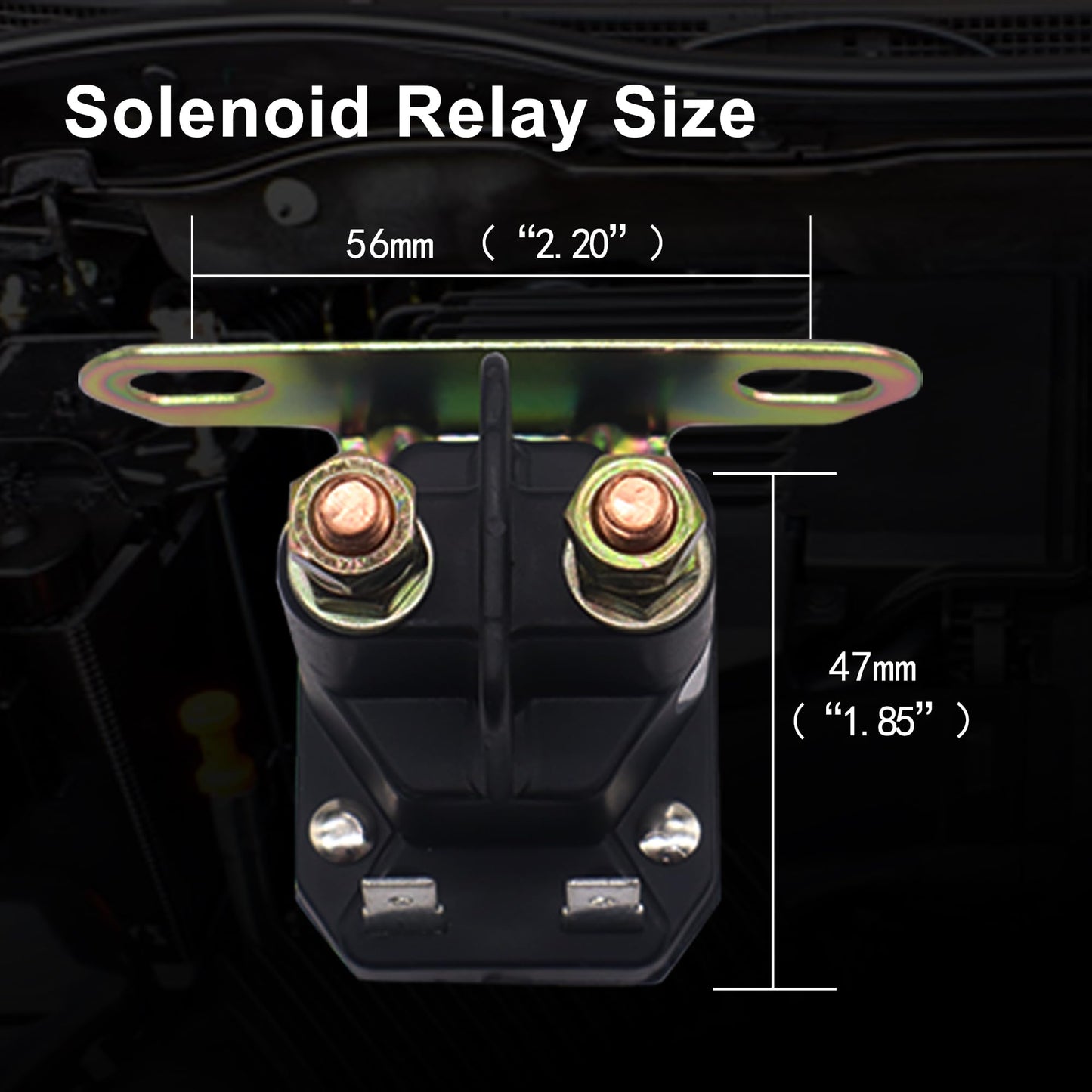 HiSport 12V Starter Solenoid Relay 862-1211-211-16 Compatible with John Deere AM138068 MTD 725-04439 Cub Cadet Lawn Tractor LA100 LA105 LA110 LA115 LA120 LA125 LA135 LA140 LA145 LA150