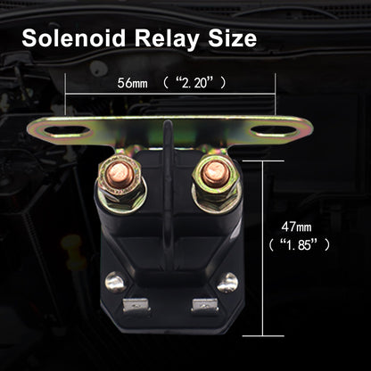 HiSport 12V Starter Solenoid Relay 862-1211-211-16 Compatible with John Deere AM138068 MTD 725-04439 Cub Cadet Lawn Tractor LA100 LA105 LA110 LA115 LA120 LA125 LA135 LA140 LA145 LA150