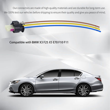 HiSport 2359997 PDC Parking Sensor Connector 3 Pin - Compatible with BMW X3 F25 X5 E70 F10 F11