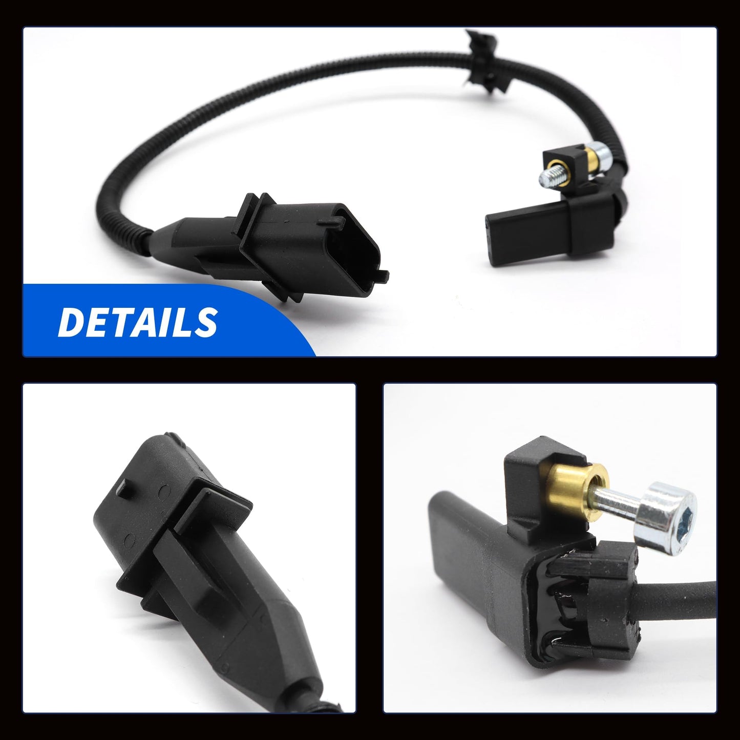 HiSport PC885 Engine Crankshaft Position Sensor Compatible with Chevrolet Cruze 2010, 2011, 2012, 2013, 2014, 2015 Cruze Limited 2016 Sonic 2012, 2013, 2014, 2015, 2016, 2017, 2018