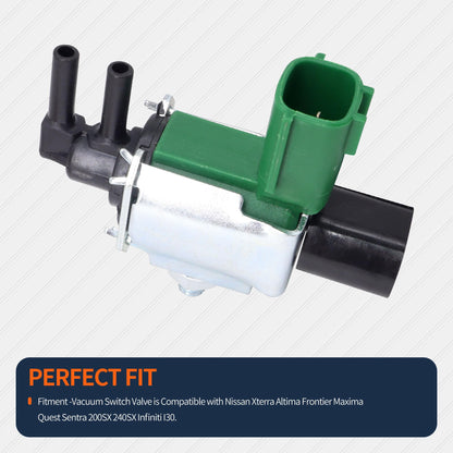 HiSport 14956-31U1A EGR Valve Control Solenoid Switch - Compatible with Nissan Xterra Altima Frontier Maxima Quest Sentra 200SX 240SX Infiniti I30 - Replaces K5T46597 K5T46581 K5T46586 K5T46588