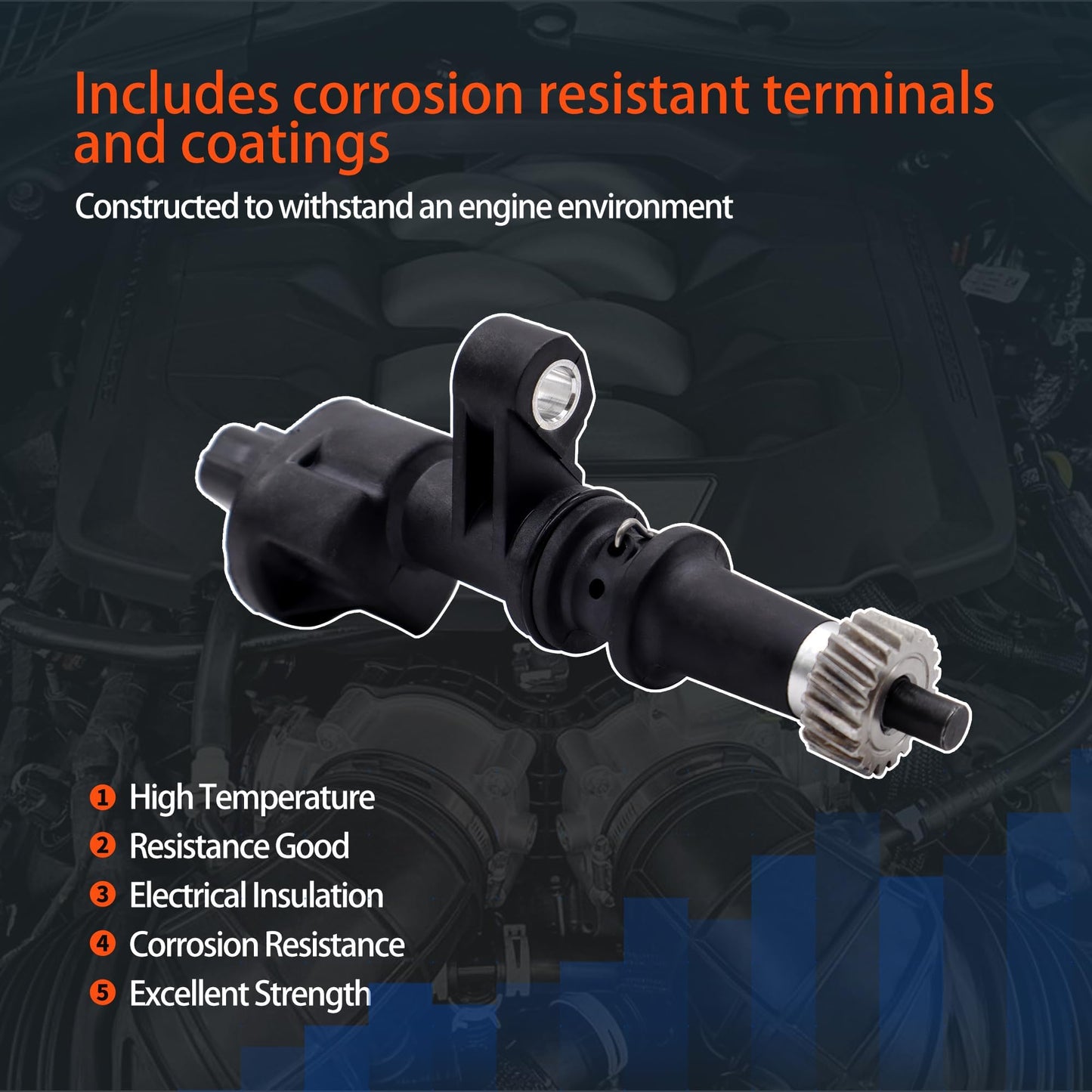 HiSport Transmission Speed Sensor 78410S04952 - Compatible with Honda Civic 1996-2000 Integra 2000-2001 - Replaces HA1117737 2VSS0127 SC102 0905044 VB0012 2401032