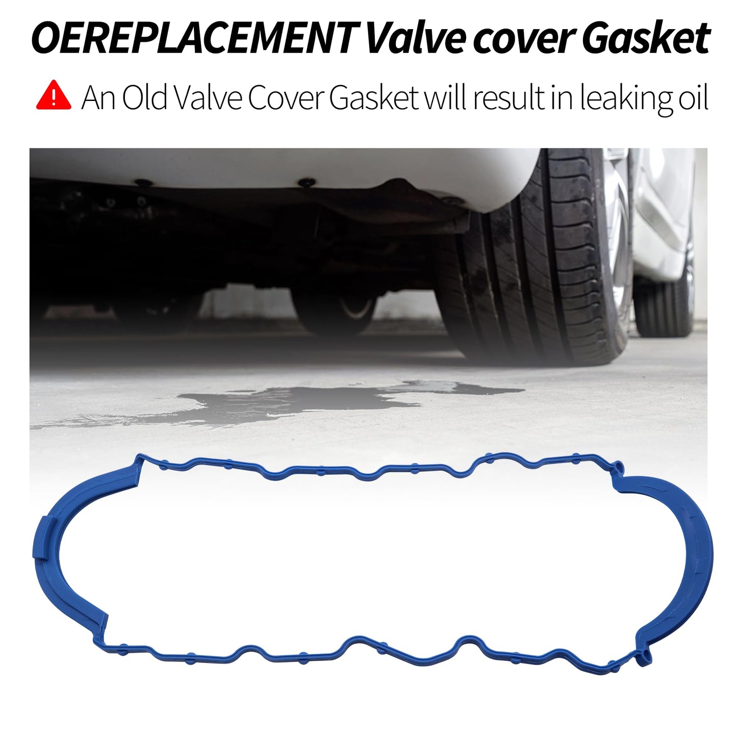 HiSport OS30680R Oil Pan Gasket - Compatible with Chevry Astro Blazer C1500 Express 1500 2500 GMC K1500 P3500 Sierra Isuzu Hombre Oldsmobile Bravada 4.3L Engine 1996-2006 - Replace OS32133
