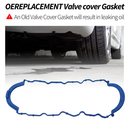 HiSport OS30680R Oil Pan Gasket - Compatible with Chevry Astro Blazer C1500 Express 1500 2500 GMC K1500 P3500 Sierra Isuzu Hombre Oldsmobile Bravada 4.3L Engine 1996-2006 - Replace OS32133