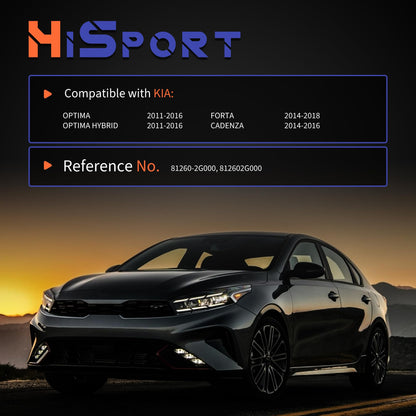 HiSport Rear Tailgate Handle Release Trunk Switch - Compatible with Kia Optima Forte Cadenza Optima Hybrid Replaces 81260-2G000 812602G000