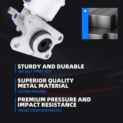 HiSport 4720104030 Brake Master Cylinder with Reservoir and Cap Compatible with Toyota Tacoma 1995 1996 1997 1998 1999 2000 Replace M390285