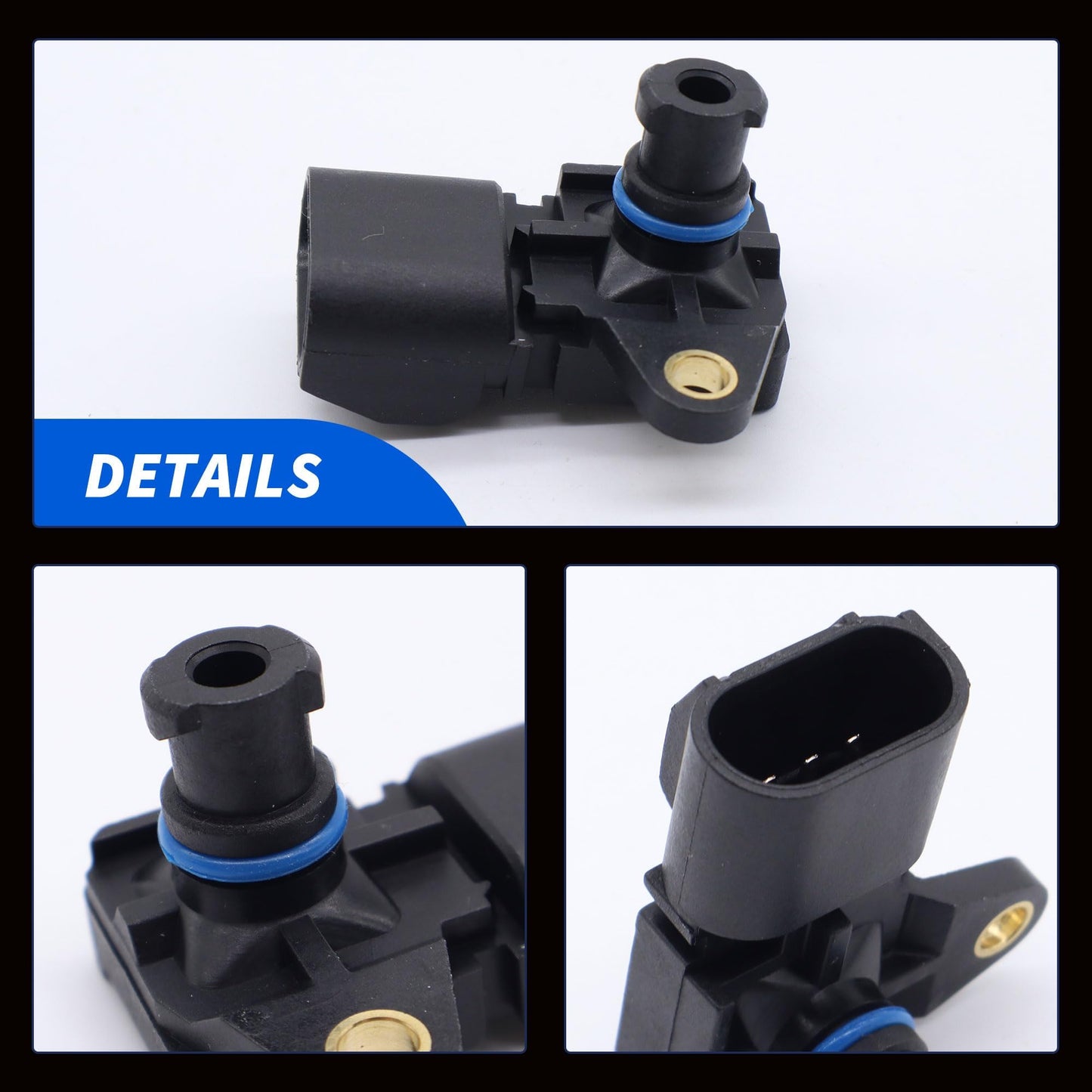 HiSport 05033310AB Map Manifold Absolute Pressure Sensor Compatible with Chrysler 200 300, Dodge Avenger Caliber Challenger Charger Journey Viper, Jeep Compass Grand Cherokee Patriot, Ram 2500