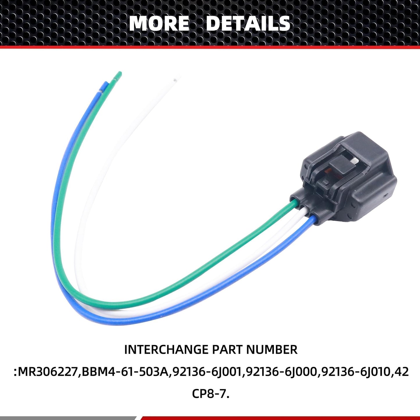 HiSport BBM4-61-503A A/C Refrigerant Pressure Switch Connector Compatible with Chevrolet City Express, Infiniti EX35 EX37 FX35 G20 G25, Mazda 3, Mitsubishi Eclipse, Nissan 350Z 370Z Altima Armada