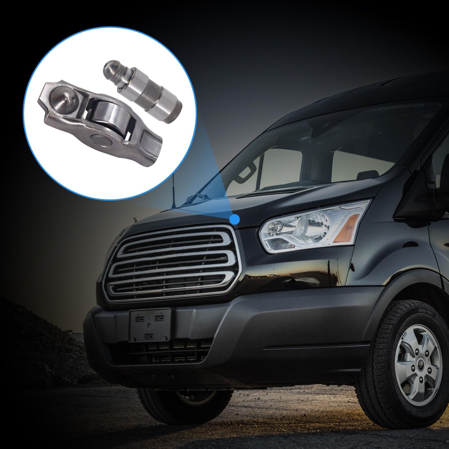 HiSport Rocker Arm and Lifter Kit 5184332AA 12PCS - Compatible with Chrysler 200 300 Dodge Ram 1500 Promaster Challenger Charger Journey Avenger Jeep Grand Cherokee Wrangler 2011-2020 3.6L