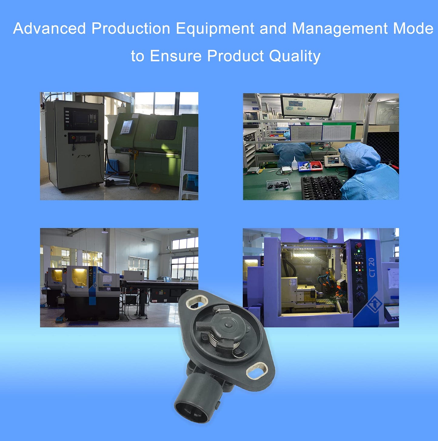 911-753 TPS Throttle Position Sensor Accelerator Switch - Compatible with Acura Integra, Honda Accord Civic CRX Prelude CR-V Replace 16400-P06-A11 911753 16400P06A11 -HiSport