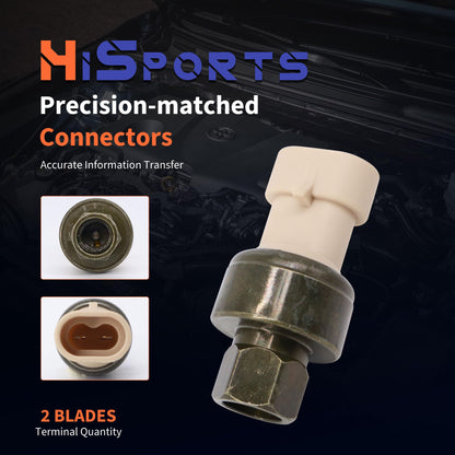 HiSport HVAC Pressure Switch - Compatible with Freightliner 122SD 114SD M2 106 Western Star 4700SB 4700SF 4800SB Replaces SW 11204C