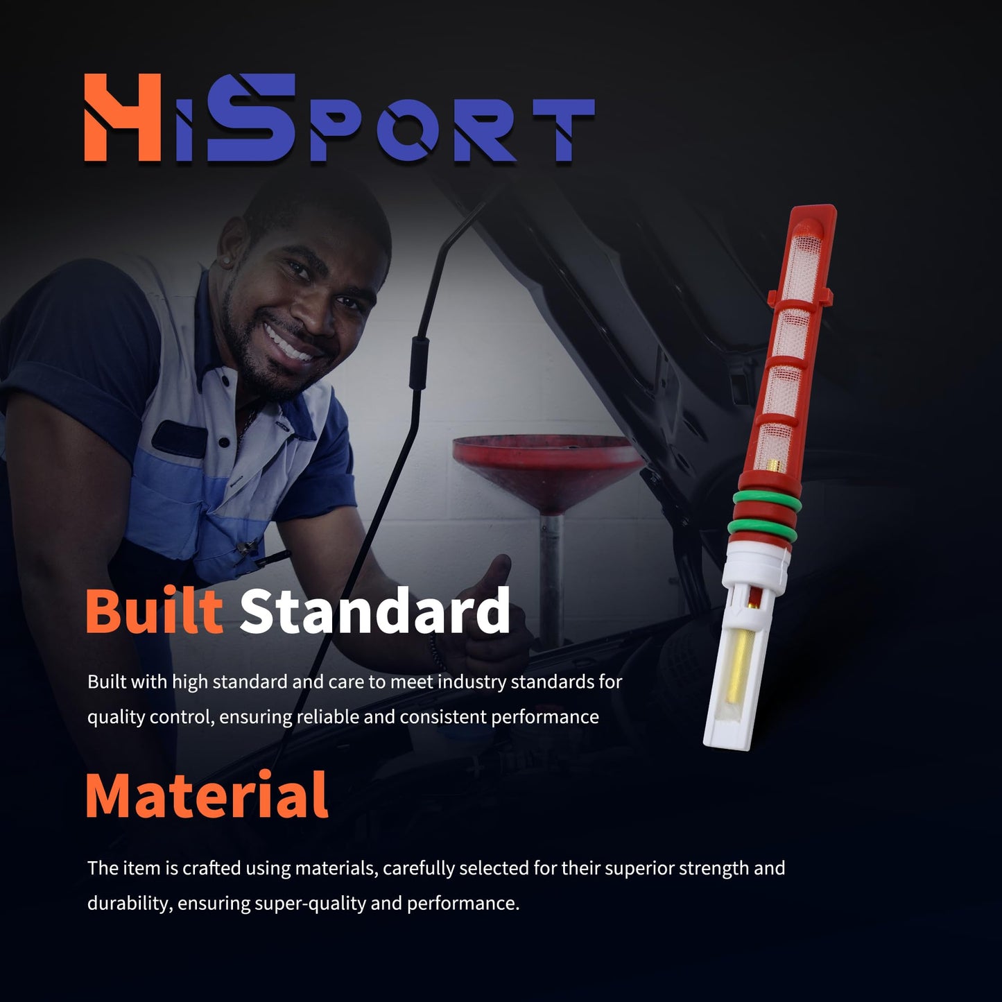 HiSport A/C Orifice Tube - Compatible with Ford Lincoln Mercury Replaces EX3000C EC52614G9 4883839AA 9774724000