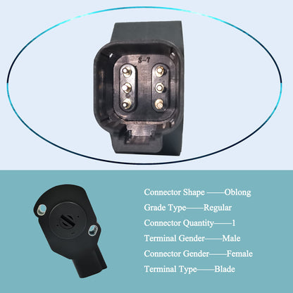 HiSport Throttle Position Sensor TPS - Compatible with Dodge Ram 2500, 3500 1998-2004 - 5.9L Replace 53031576AD,53031575,5015186AA Cummins Engine 98, 99, 01, 00, 02, 03, 04