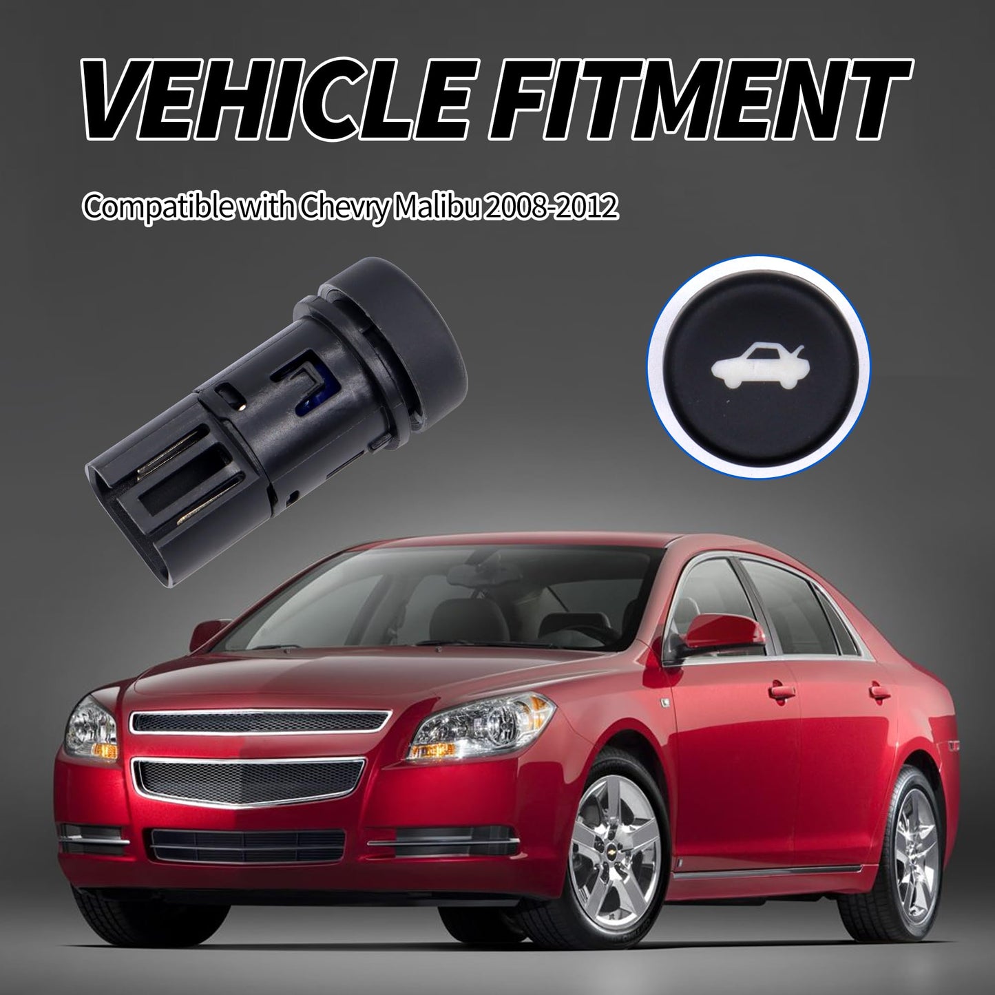 HiSport 15835338 Trunk Lid Release Switch - Compatible with Chevry Malibu 2008 2009 2010 2011 2012