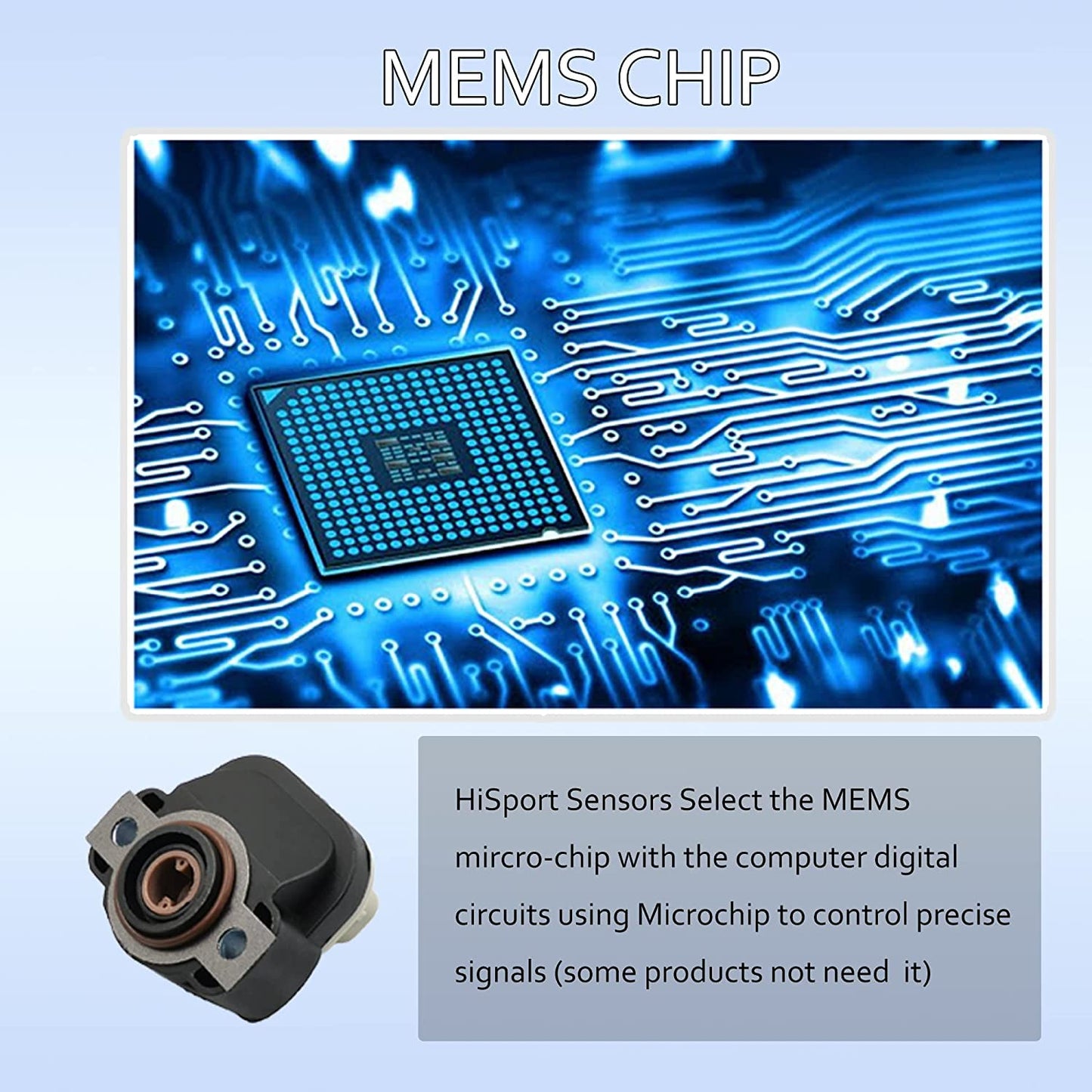 HiSport 5017479AA Throttle Position Sensor - Compatible with Chrysler Aspen Dodge Ram/B1500 2500 3500 Jeep Commander Mitsubishi Raider Replace #TH190 TPS333 5017479AA