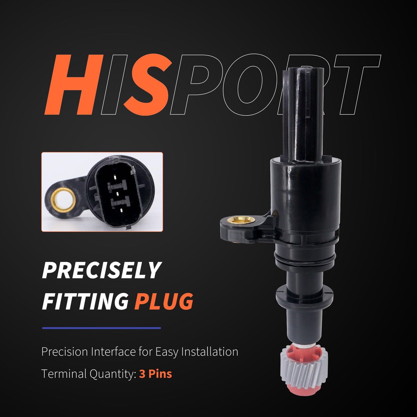 HiSport Transmission Vehicle Speed Sensor Compatible with Honda Civic 1.7L 2001-2005 1433066 78410-S5A-912