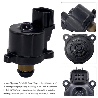 HiSport Fuel Injection Idle Air Control Valve - Compatible with Chrysler Sebring, Dodge Stratus, Mitsubishi Eclipse, Galant, Montero, Montero Sport Replaces MD628174