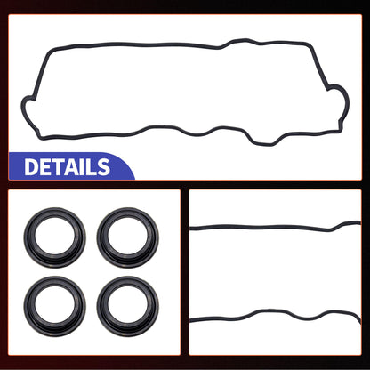 HiSport Valve Cover Gasket - Compatible with Toyota 1987-1991 Camry 1992-2001 Camry 1987-1989 Celica 1990-1999 Celica 1991-1995 MR2 1996-2000 RAV4 1999-2001 Solara 2.0L 2.2L - Replace VS50304R1