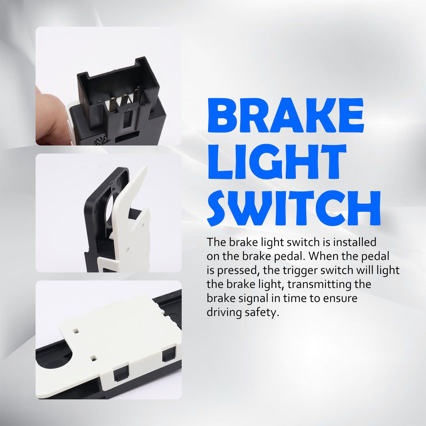 HiSport Brake Light Switch 25981009 Compatible with Cadillac Escalade & Chevrolet Avalanche, Silverado 1500 2500, Suburban 1500 2500, Tahoe, Replacement for GMC Sierra 1500 2500, Yukon XL 1500 2500