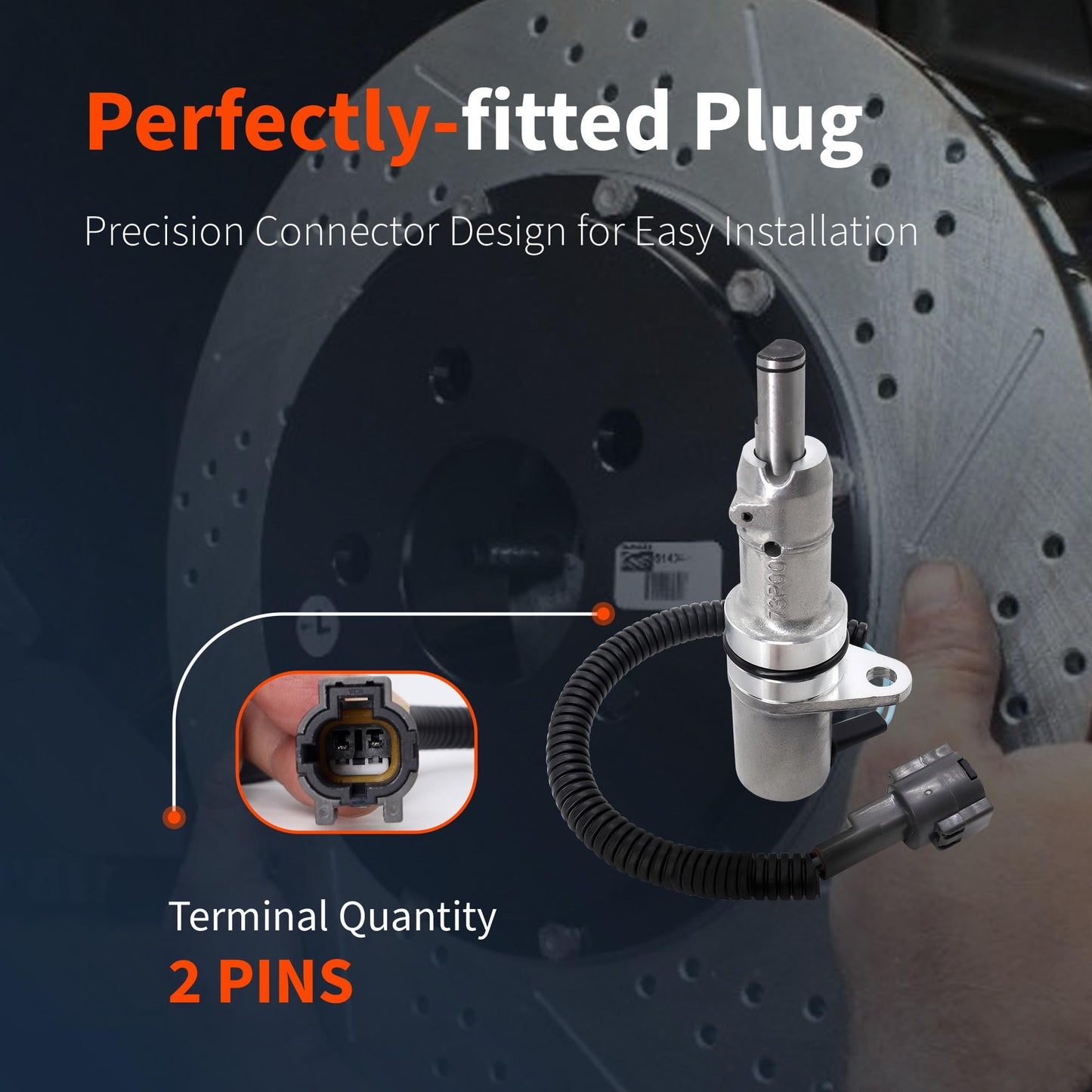 HiSport Vehicle Speed Sensor 2501073P00 - Compatible with Nissan Frontier 2.4L 1998-2001 Pickup 2.4L 1995-1997 Pickup 3L 1995 D21 2.4L 1994 - Replace SC183 SC62 SU4654 0905014