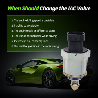 HiSport Fuel Injection Idle Air Control Valve - Compatible with Buick Cadillac Chevrolet GMC Isuzu Land Rover Oldsmobile Toronado Pontiac Bonneville Fiero Firebird Replaces 17079256 17111289 17089062