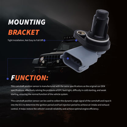 HiSport Right Camshaft Position Sensor PC946 Compatible with Hyundai Azera Genesis Coupe 2012-2017,Santa Fe 2013-2018 Replacement for Kia Sedona 2015-2018,Cadenza Sorento 2014-2016