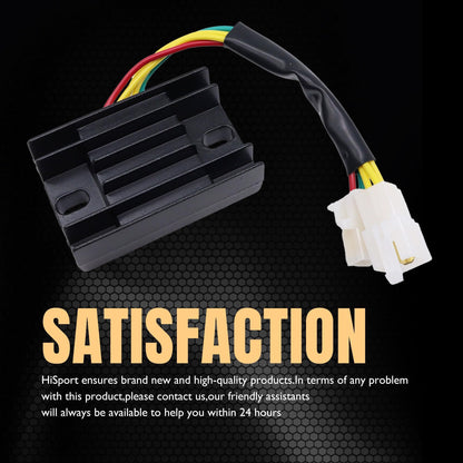 HiSport Voltage Regulator Rectifier Compatible with Arctic cat 250 2x4 1999-2003,cat 250 4x4 2001-2003,cat 300 2x4 1998-2001,cat 300 4x4 1998-2001;Suzuki GN 125,GZ250 1999-2000 2002-2010 32800-05300