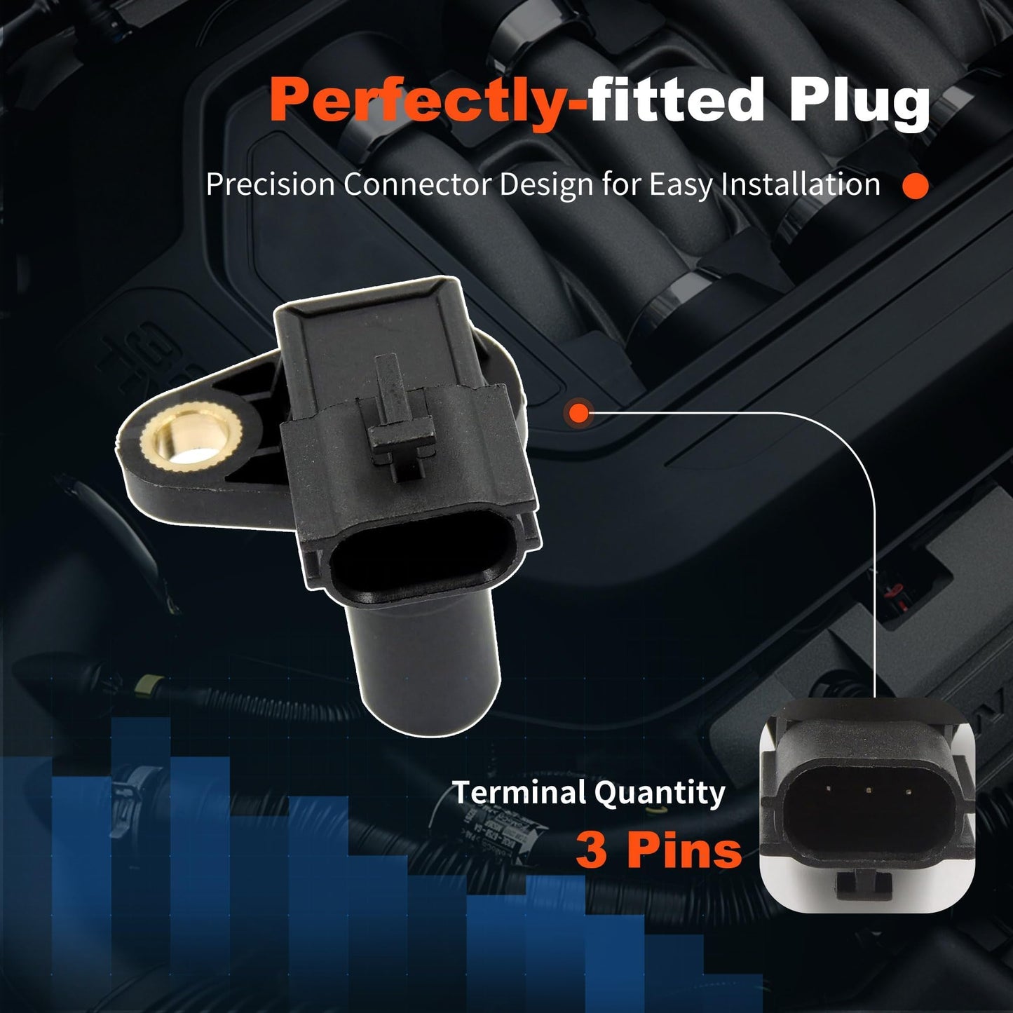 HiSport Transmission Speed Sensor 31935-8E006 - Vehicle Speed Sensor(VSS) - Compatible with Nissan Maxima I30 I35 Altima Cube Quest Sentra Versa X-Trail 1999-2019