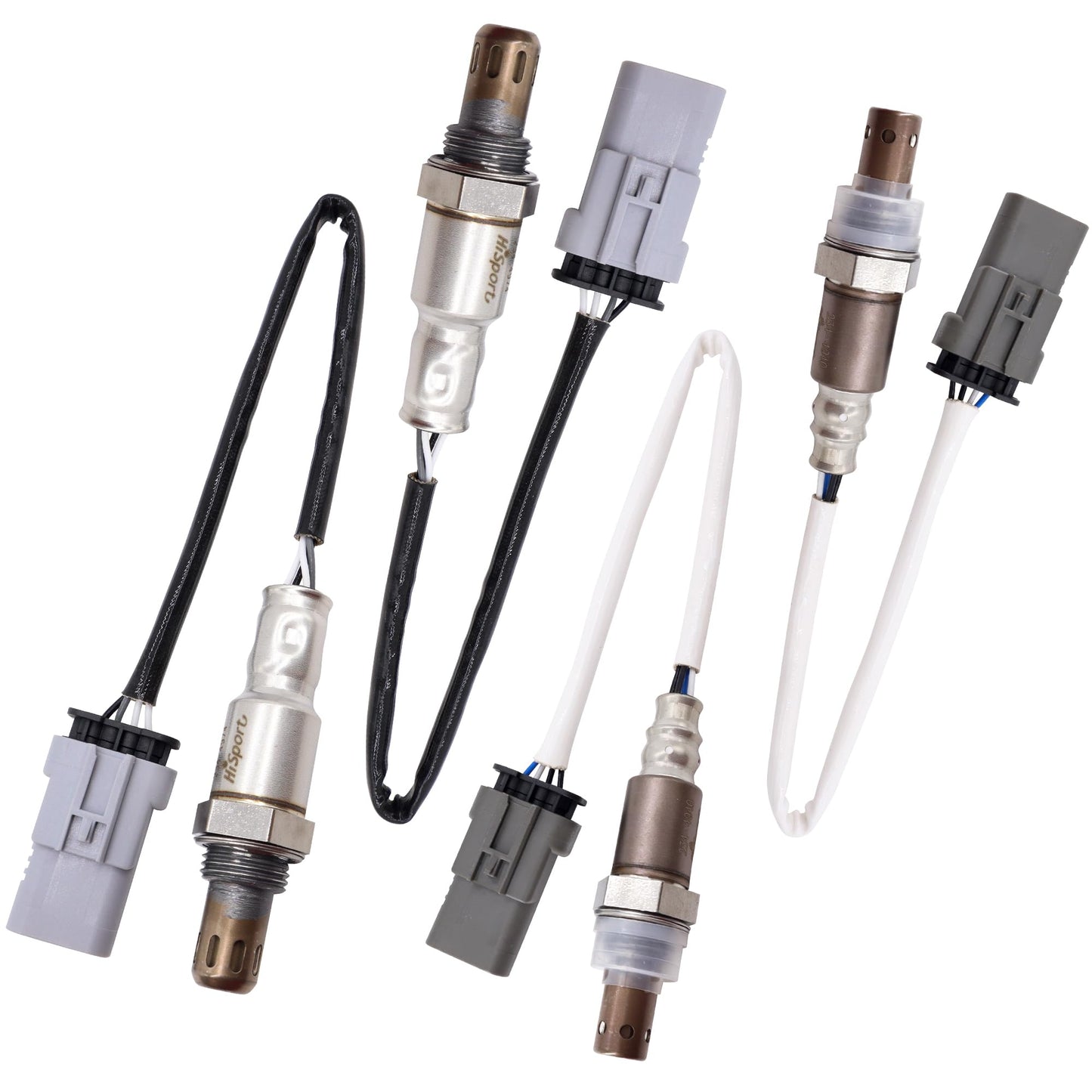 HiSport 4PCS O2 Oxygen sensor 2344940 2344974 Upstream and Downstream - Compatible with Cadillac Escalade Chevy Silverado 1500 Suburban Tahoe GMC Sierra 1500 Yukon XL