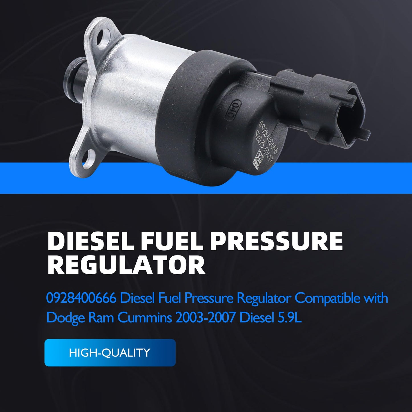 HiSport 5183245AA Diesel Fuel Injection Pressure Regulator Compatible With 2003-2009 Dodge Ram 2500 Pickup,2003-2008 Dodge Ram 3500 Pickup,2005 2006 2007 2008 2009 Dodge Ram 4000 Replace K05183245AA