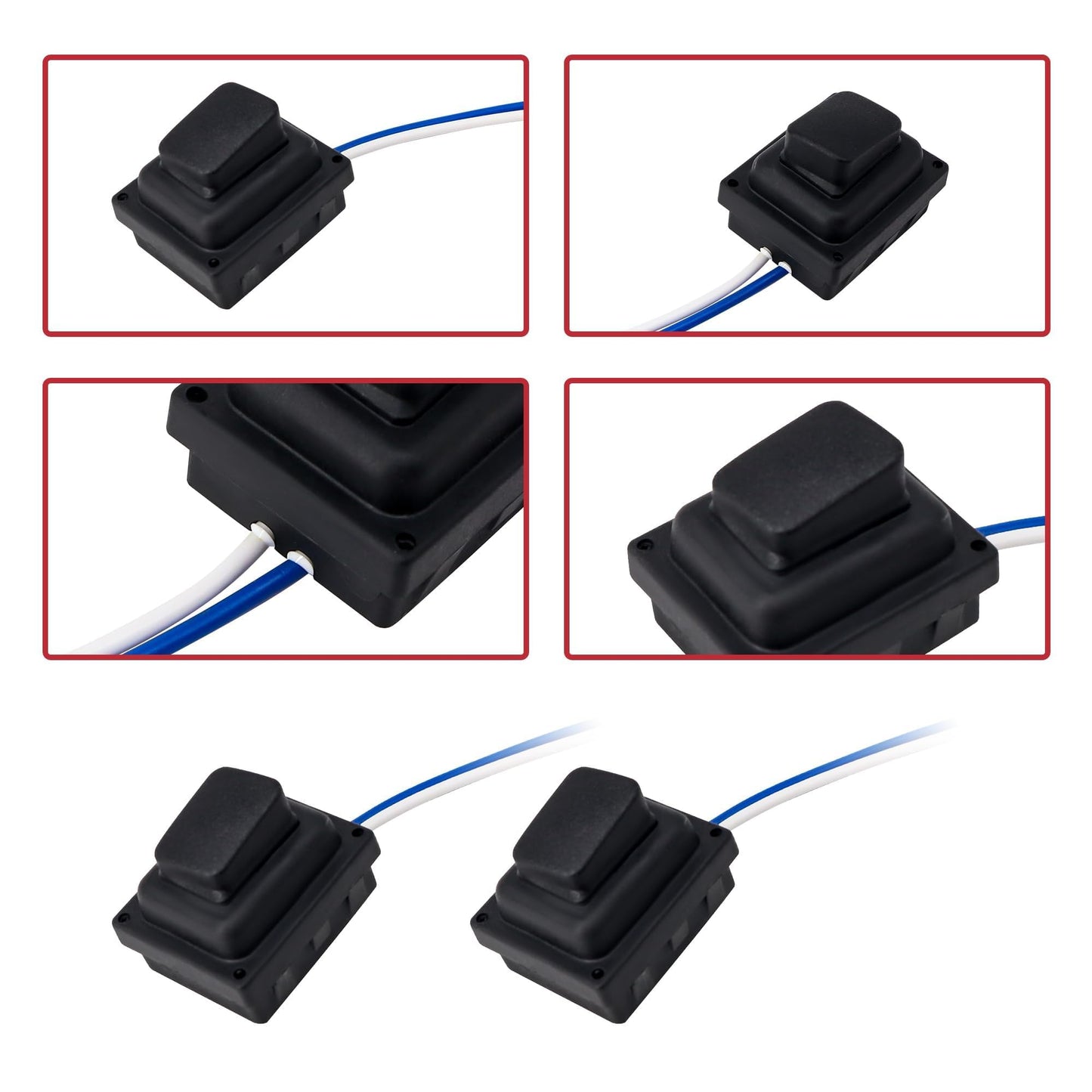 HiSport 82651-D3710 Front Door Left and Right Handle Induction Button Switch Compatible with Hyundai Tucson 2016 2017 2018 2019 2020 2021 Replacement for 82661-D3710