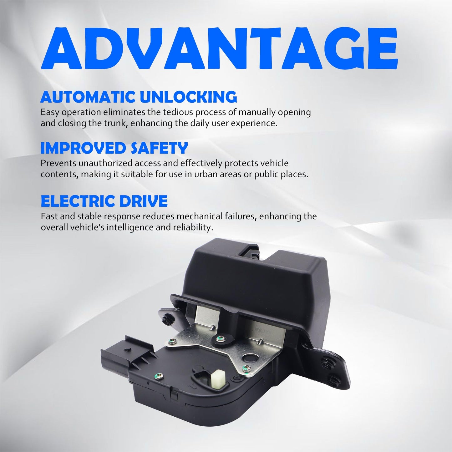 HiSport 81230-3Z000 Rear Tailgate Hatch Latch Lock Actuator Compatible with Hyundai Santa Fe 2013-2018, Santa Fe XL 2019, Replacement for Kia Sedona 2015-2021, Kia Sorent 2014-2015