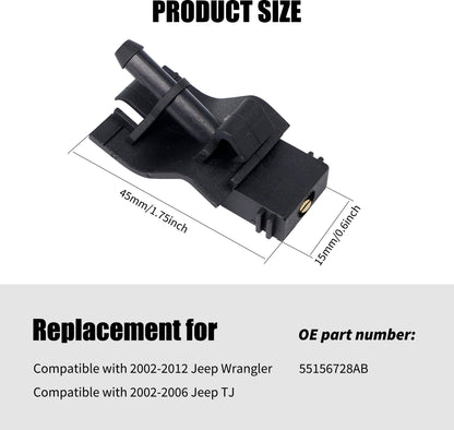 HiSport Windshield Washer Nozzle 85381-12300 - Compatible with Toyota 2006-2022 Camry 2006-2022 Corolla 2007-2022 Highlander 2005-2022 RAV4